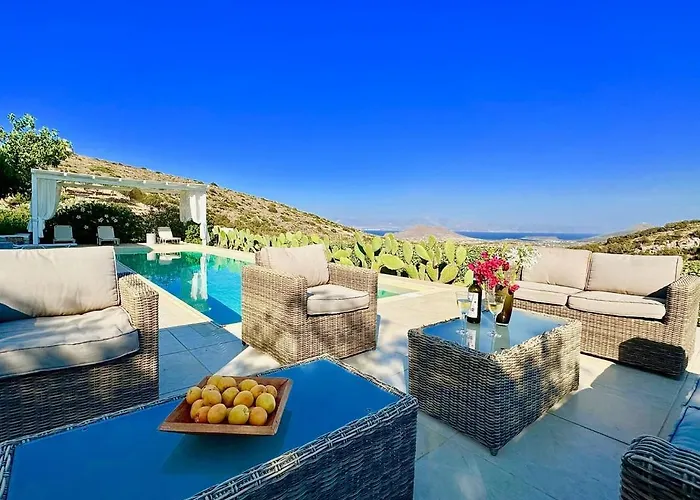 Villa Luxury Alaia With Panoramic Views, Kostos, Paros